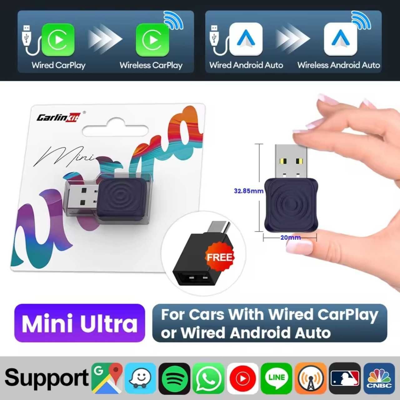 Адаптер Carlinkit Mini Ultra