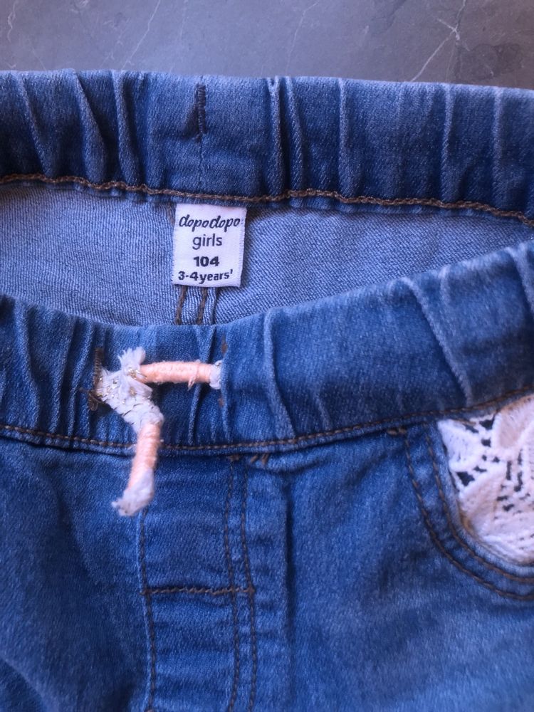 Spodenki jeansowe dziewczęce
