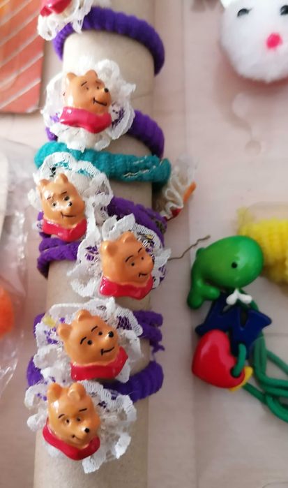 Molas e elásticos de cabelo, criança e adulto, lote todo por 5€