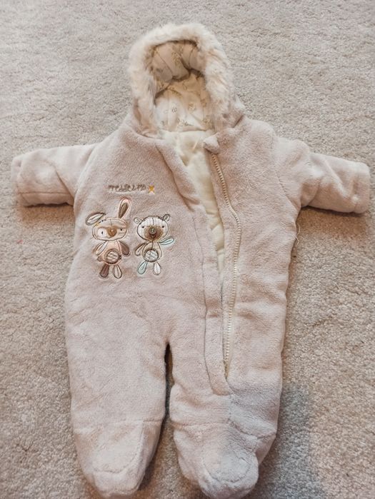 Kombinezon zimowy dla niemowlaka, rozmiar 56