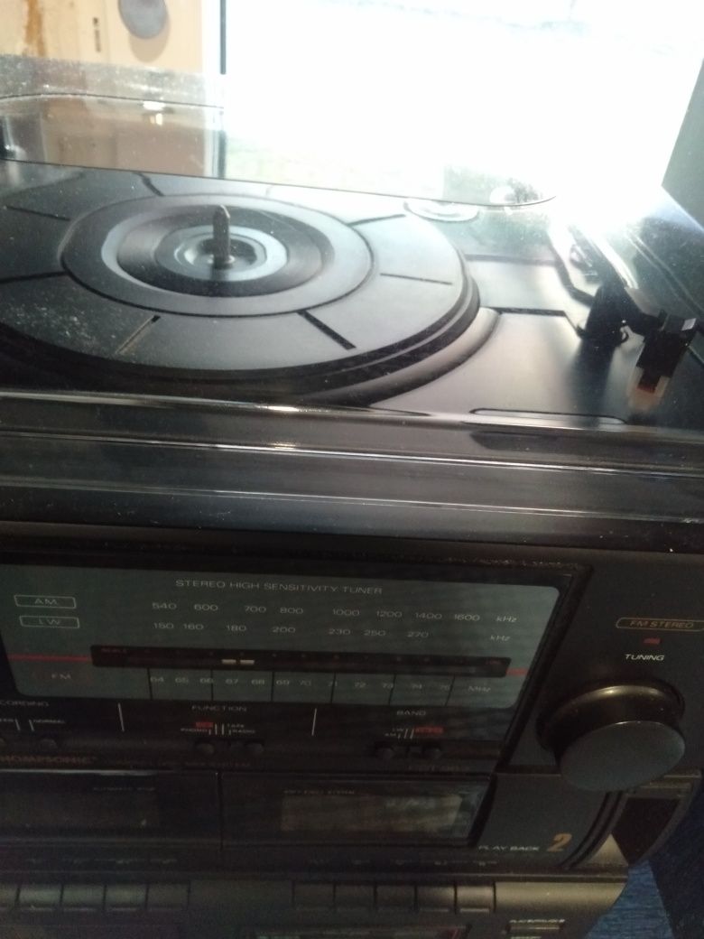 Wieża radio, kasety, płyty winylowe; cd.