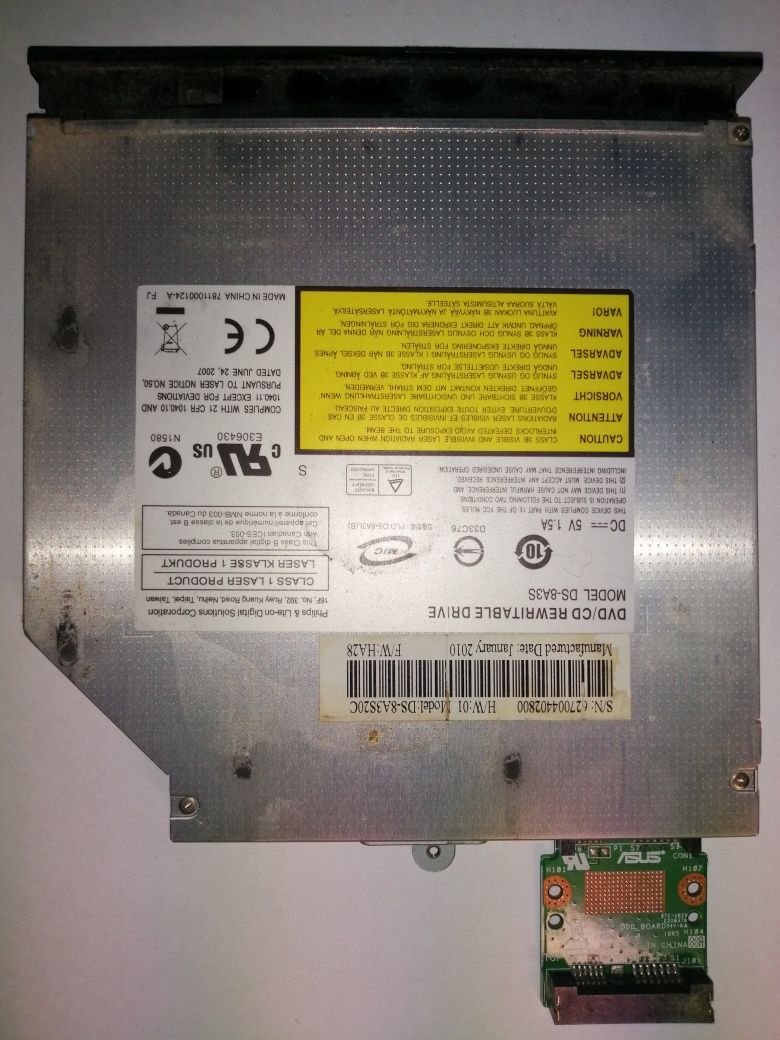 Привод dvd/cd Asus k50af