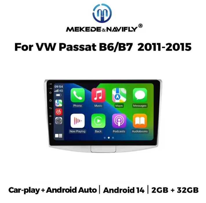 Штатна Магнітола 10 дюймів Volkswagen Passat B6 B7 CC Пассат б6 б7
