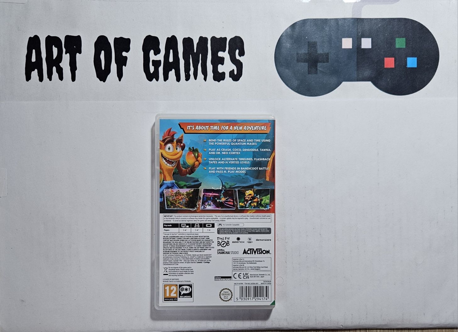 Crash Bandicoot 4 Najwyższy Czas Its About Time Nintendo Switch