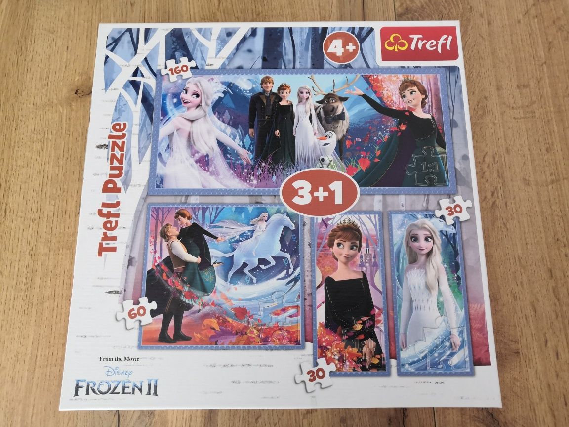 Puzzle Trefl 4+ Kraina Lodu Frozen II 3+1