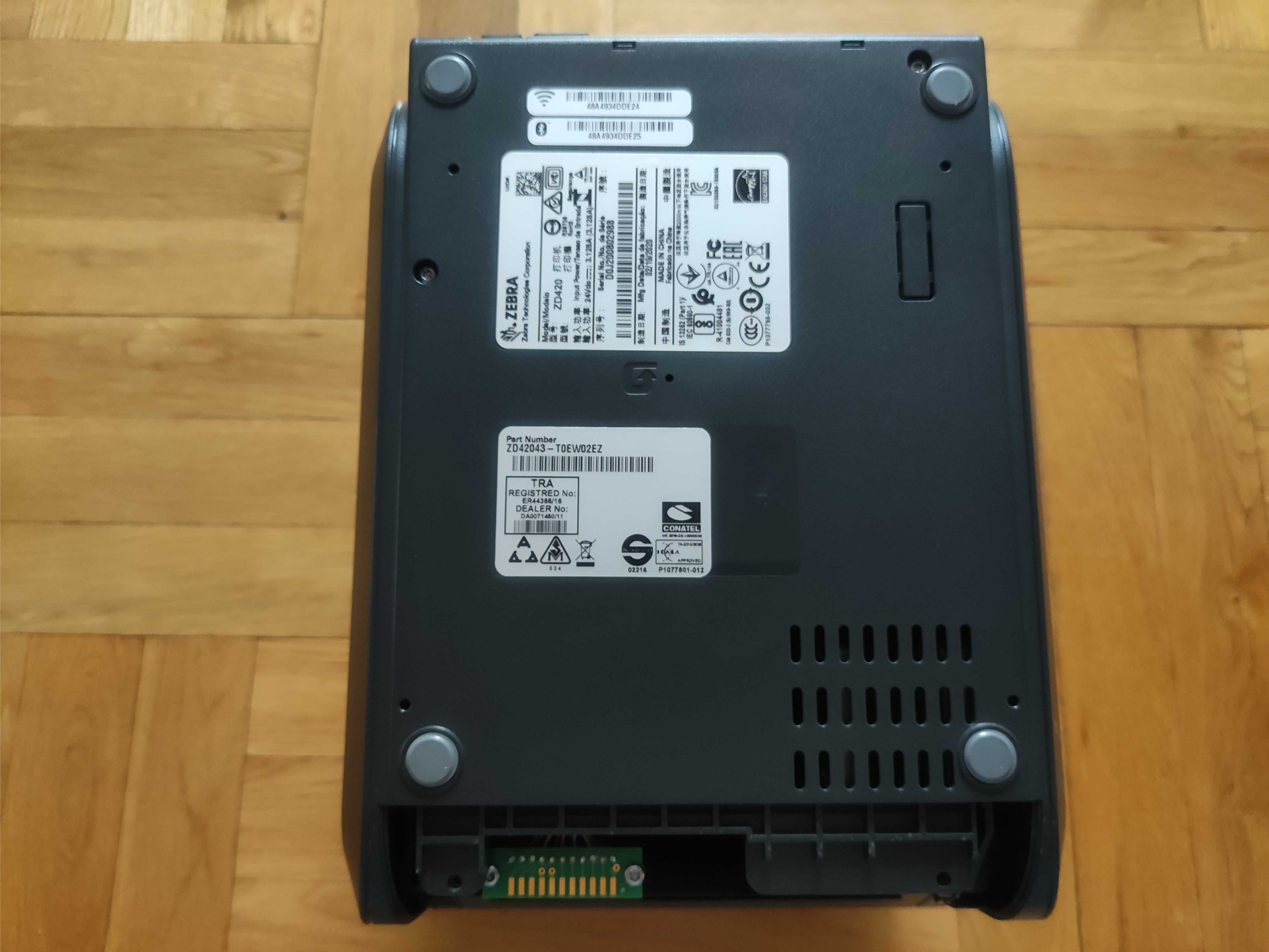 Drukarka Termiczna Etykiet Kurierska Zebra ZD420 WIFI Bluetooth