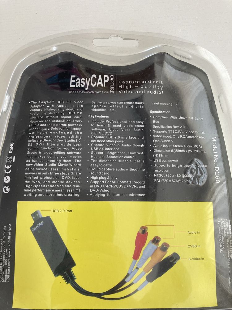 EasyCap - VHS - DVD convert