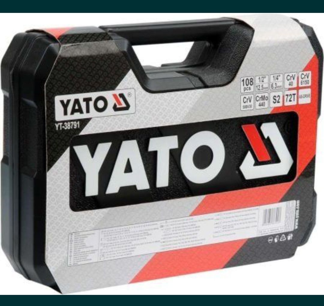 Yato yt 38791 Zestaw kluczy narzędzi Yato 1/2" i 1/4" 108