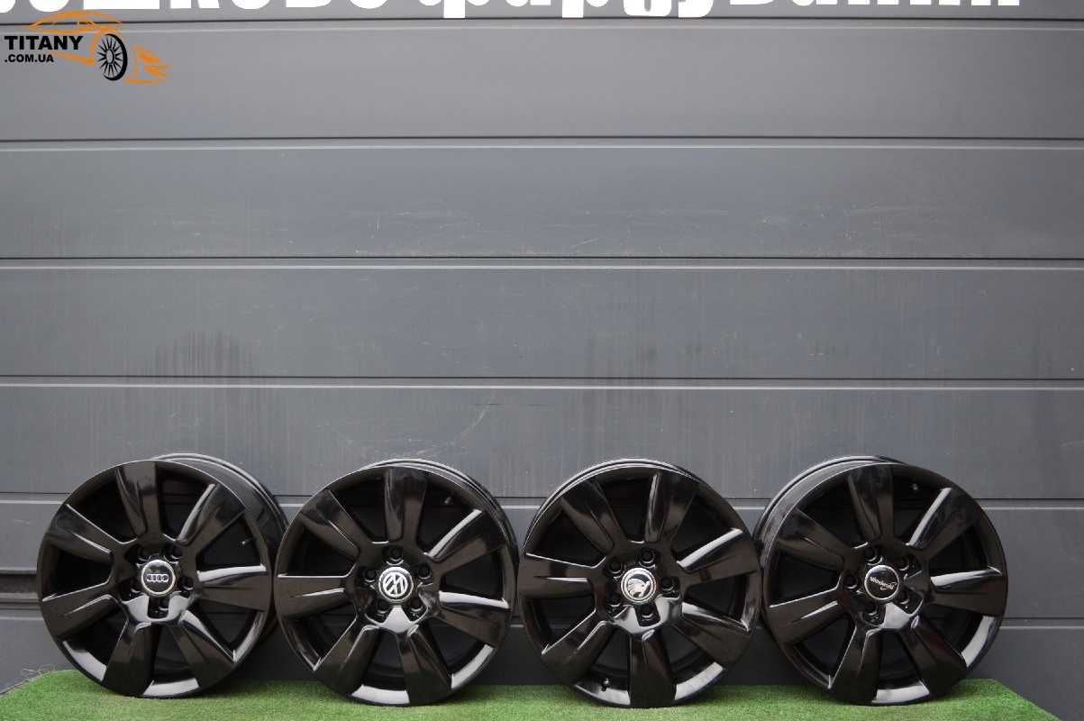 Чорні R17 5x112 Audi A4 A6 VW Passat Golf Jetta Skoda SuperB титани