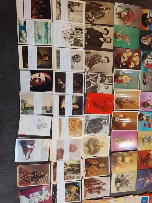 Коллекция открыток. Цветы. Чистые и заполненные. 500 штук