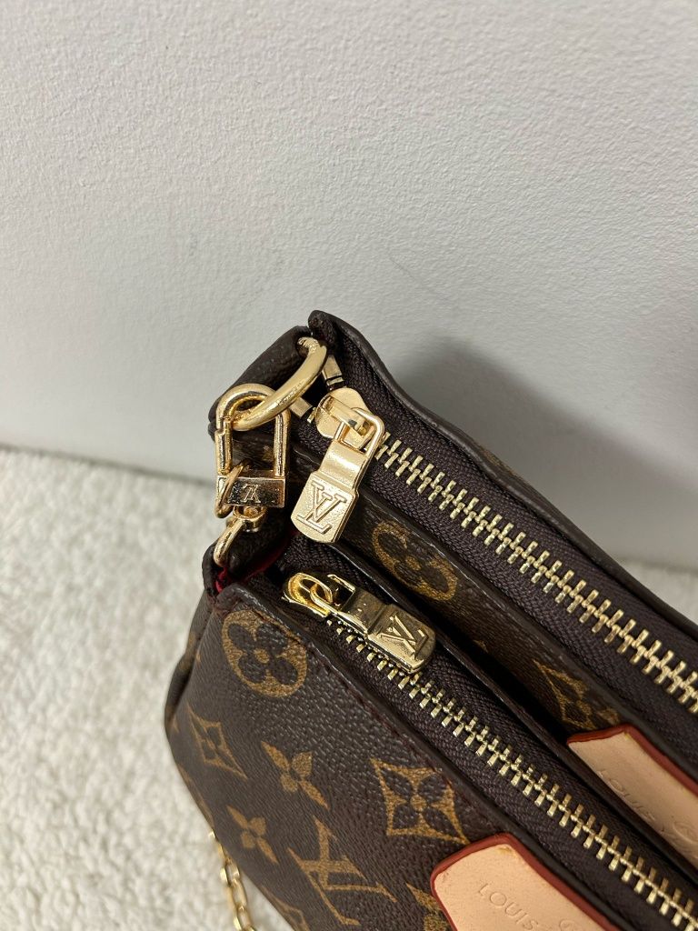 Torebka listonoszka skórzana Louis Vuitton Multi Pochette Premium