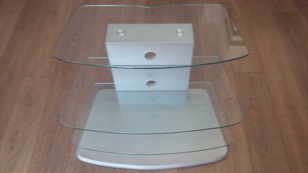 Szklany stolik pod Telewizor, Dekoder, Kino domowe, Dvd.