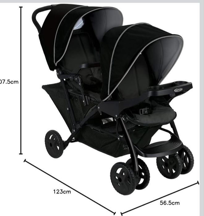 Carrinho de bebé duplo ( graco )
