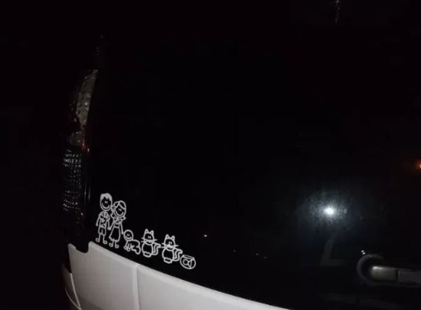 Autocolante "Familia" para carro