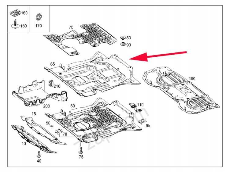 Захист двигуна на  Mercedes ML GLE W166 2011-2019