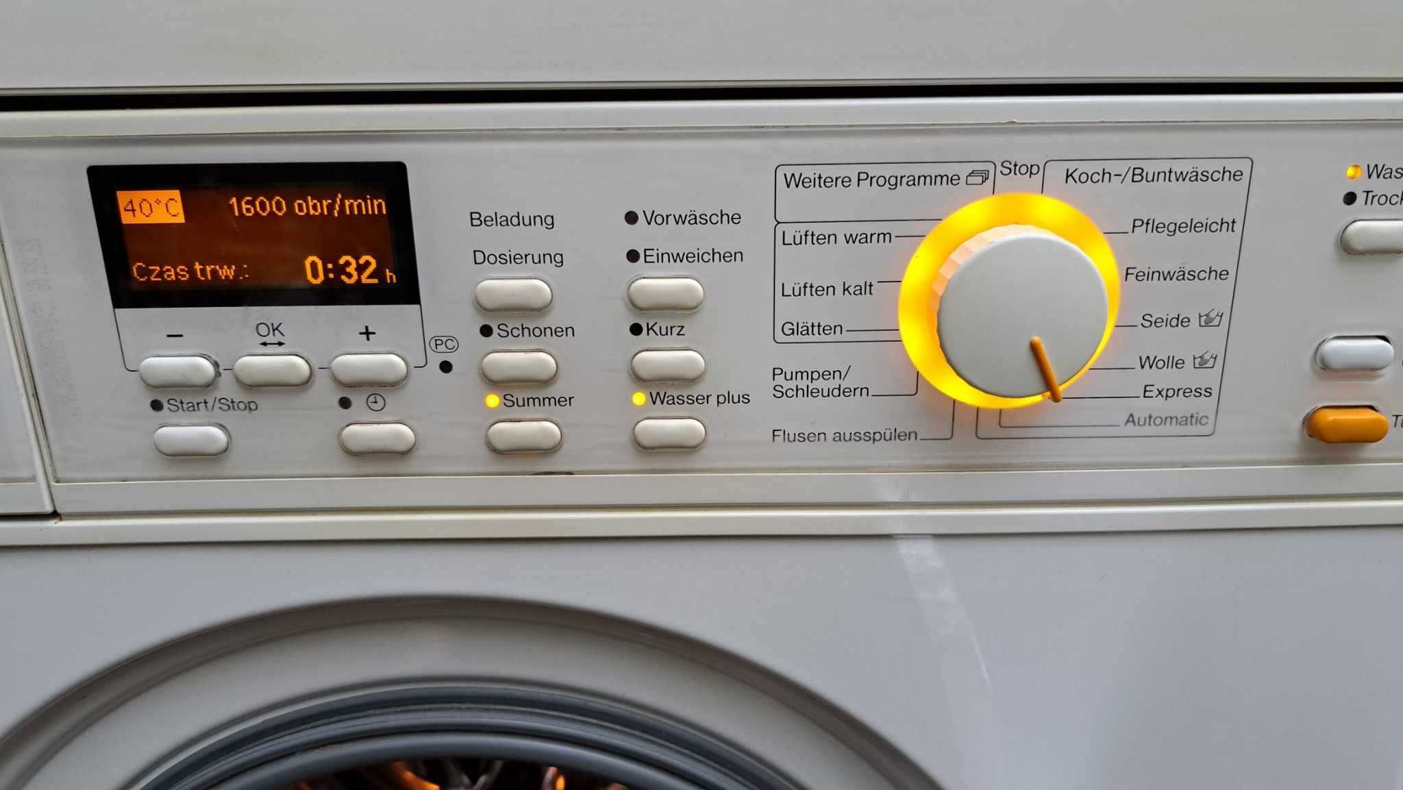 PRALKO-SUSZARKA MIELE WT 2670 Plaster Miodu PL Menu 1600obr.wir