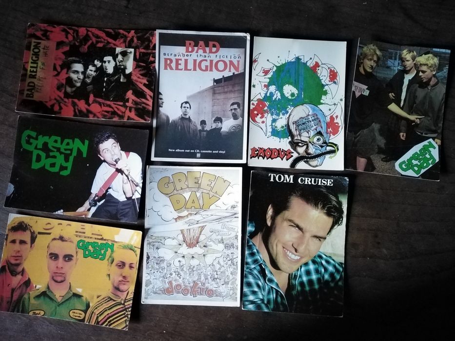 Vários postais de bandas