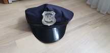 Czapka policjanta dla dorosłego rozm. ok. 55 cm