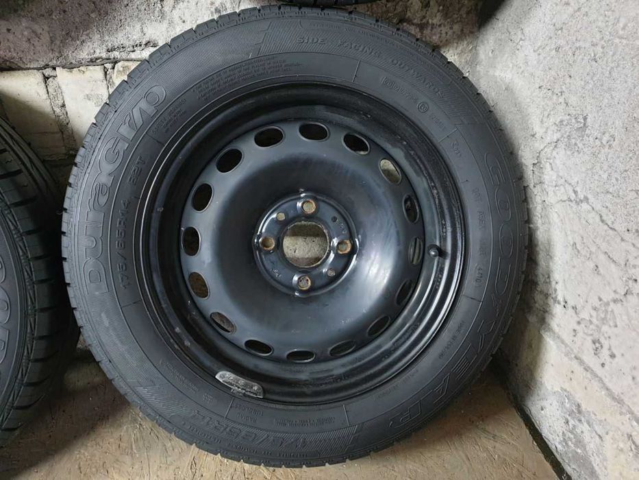 Felgi stal koła Fiat R14 4x98 opony letnie 175/65R14 6,4mm