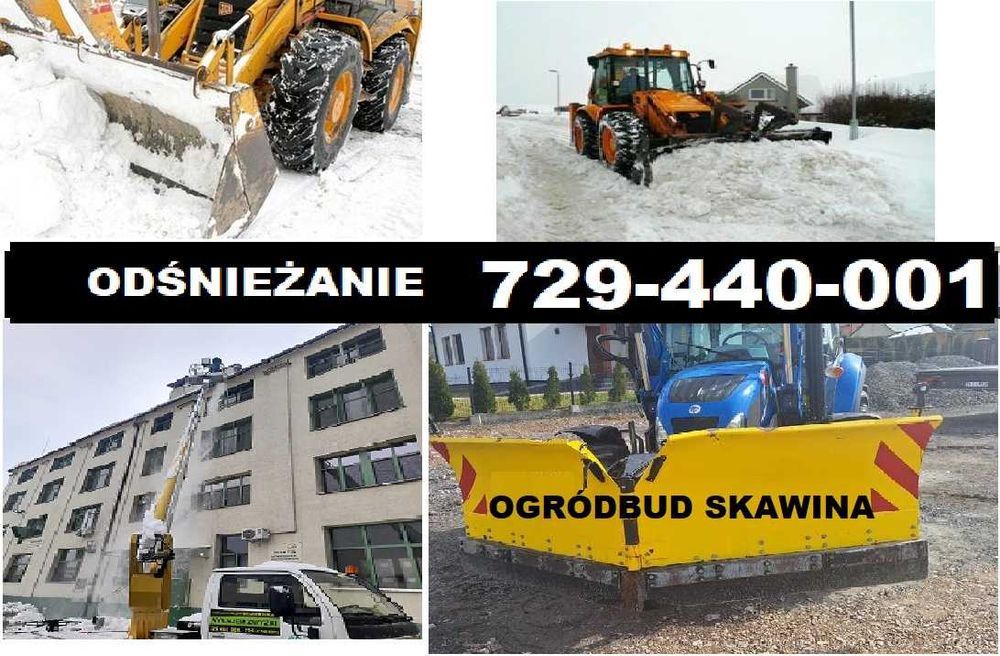 Odśnieżanie usuwanie sopli nawisów śniegu Skawina - Kopanka