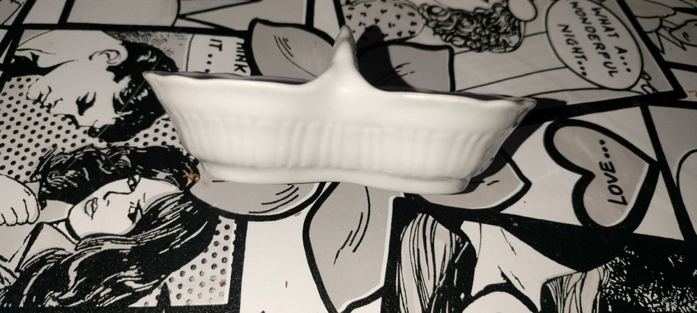 Przyprawnik dwojak, porcelana Włocławek, PRL.