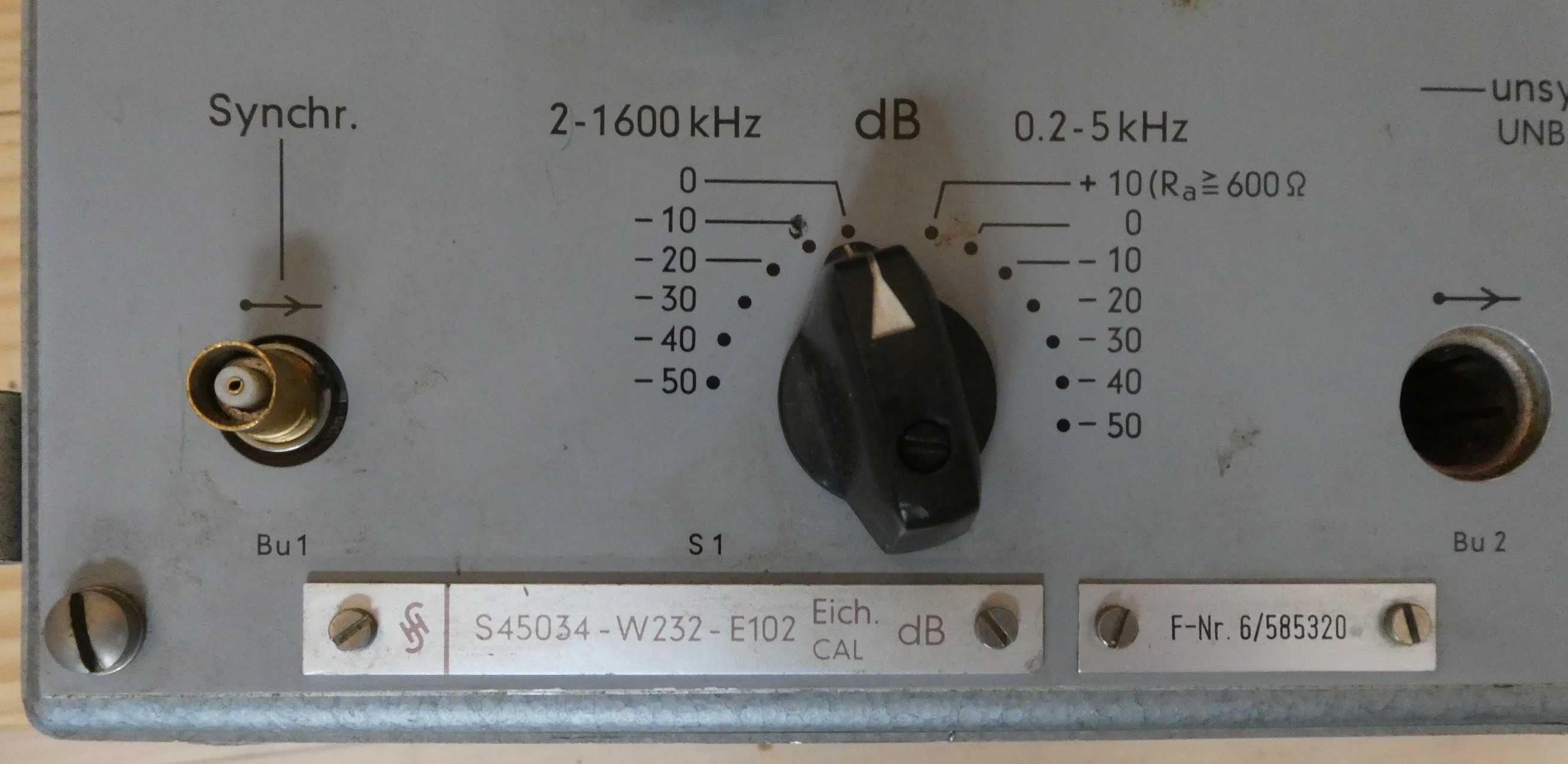 2Miernik Urządzenia SIEMENS Level Meter i OSCILLAROR 200Hz-1.6MH