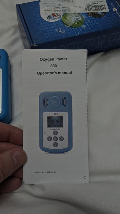 Портативний оксиметр DLS 803 , киснемір з індикатором тривоги