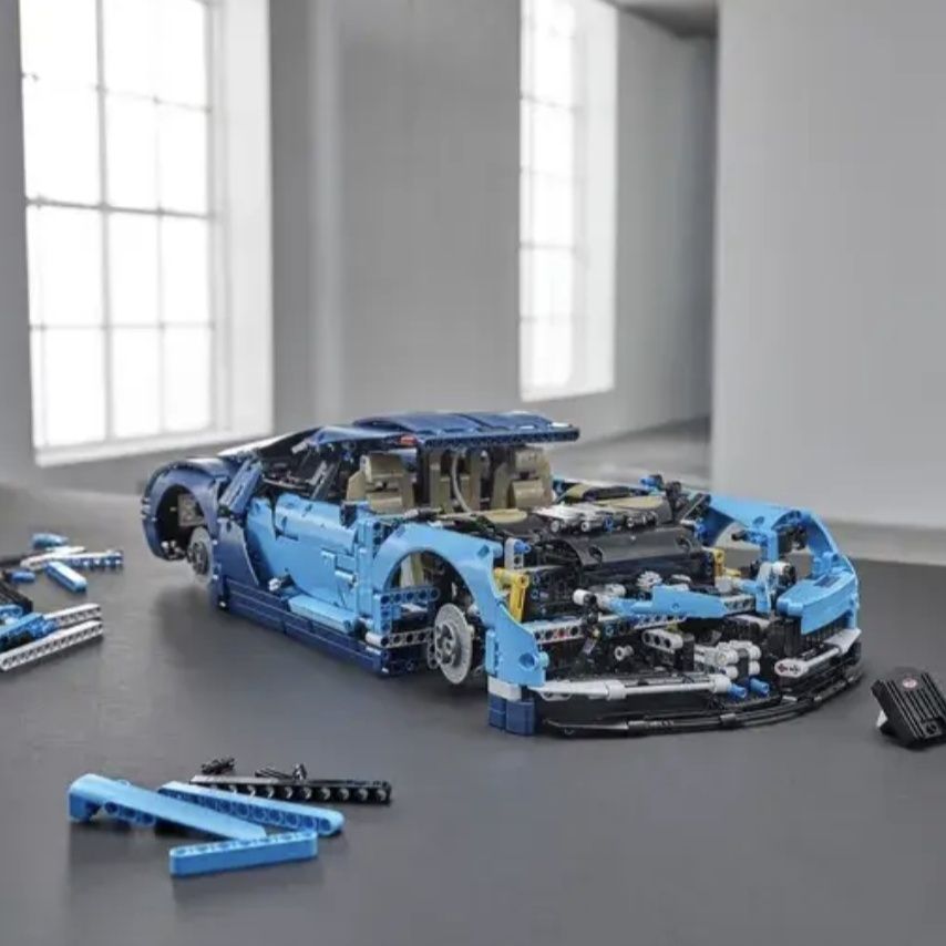 Конструктор Bugatti Chiron, 3599 деталей, сумісний з Lego Technic.