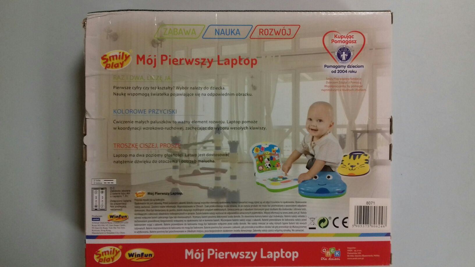 Laptop Smily Play - jak nowy w pudelku