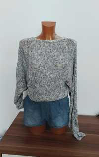 H&M sweter szary luźny r. M