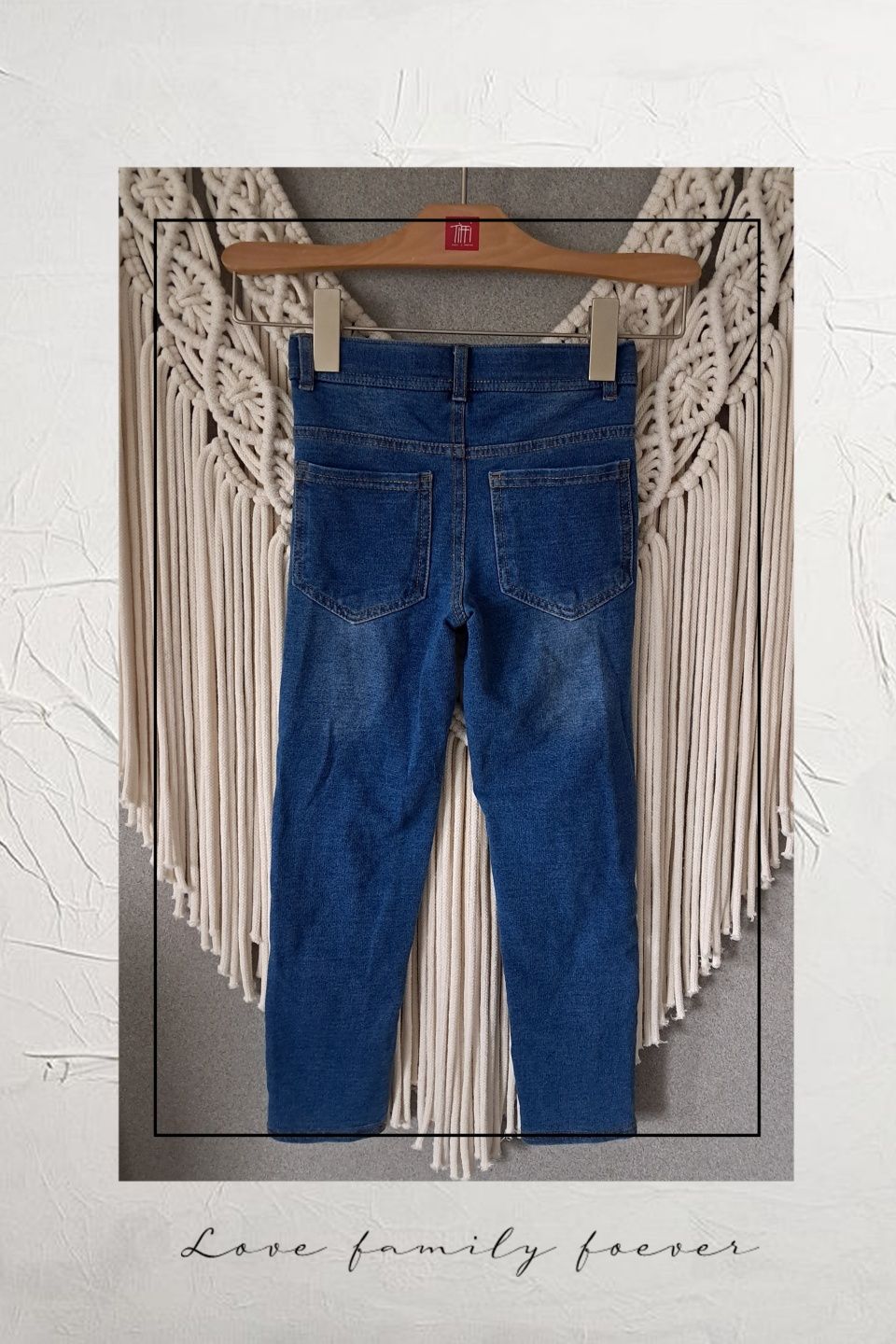 Tchibo dżinsowe legginsy R 110/116
