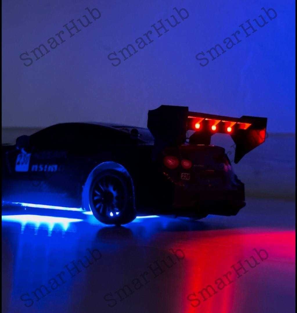 Дрифт машинка на радиоуправлении Nissan GTR Nitro Черная.