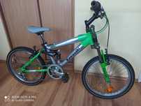 Kawasaki Japan Full 20" rama ALU amortyzowany przerzutki Shimano