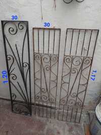 3 grades em ferro de portas antigas