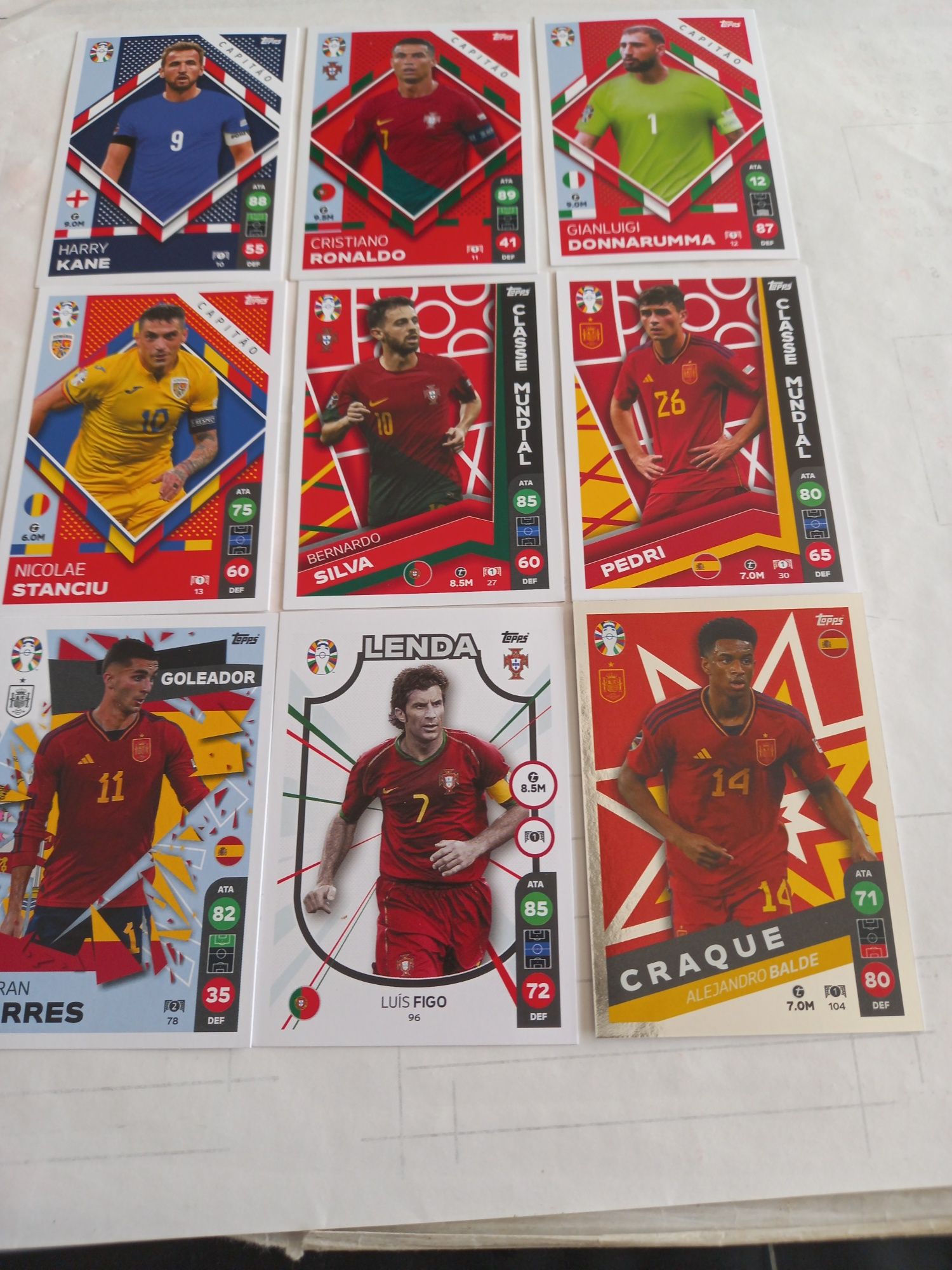 Coleção completa cartas Lidl Euro 2024