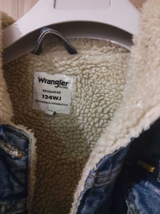 Kurtka jeansowa Wrangler ocieplana rozmiar XS