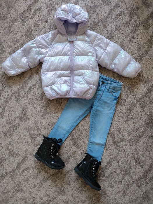 Куртка на осінь, желетка для дівчинки ріст 98-116