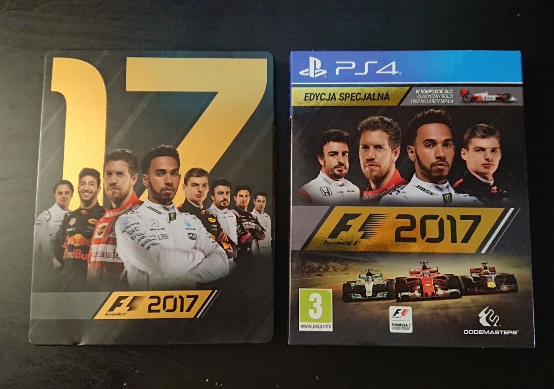 Gra F1 2017 PS4 steelbook