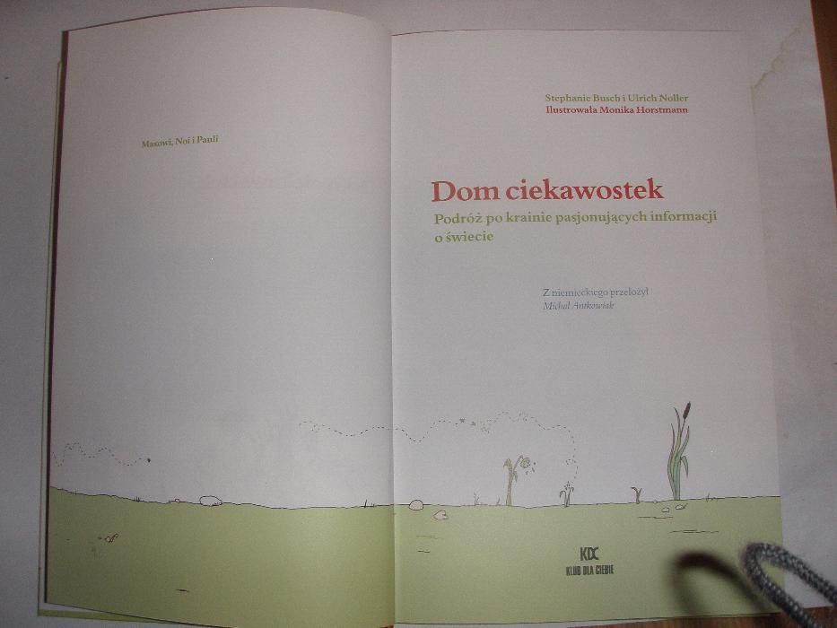 Książka " Dom ciekawostek" + gratis " Dla kochanego taty".