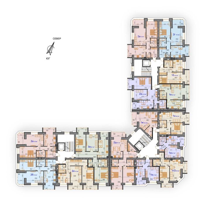 Продаж 2кк 66,8 м2. ЖК Курортний. Є-Оселя.