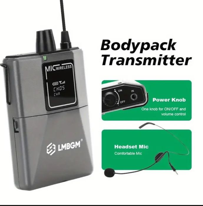 Conjunto de Microfones Profissional sem fios