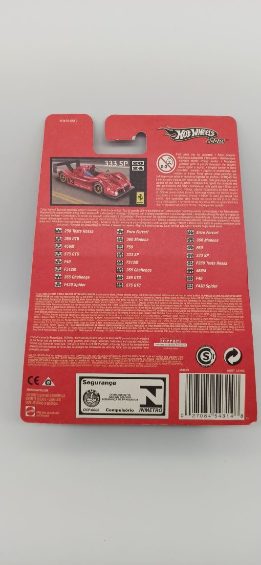 1/64 1:64 Hot Wheels Ferrari Racer 333 SP