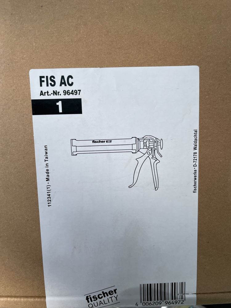Пістолет (аплікатор) для хімічних анкерів 380-410 мл - Fischer FIS AC