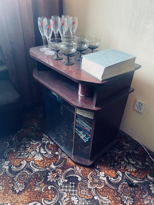 Meblościanka modułowa, ciemne drewno stan bardzo dobry