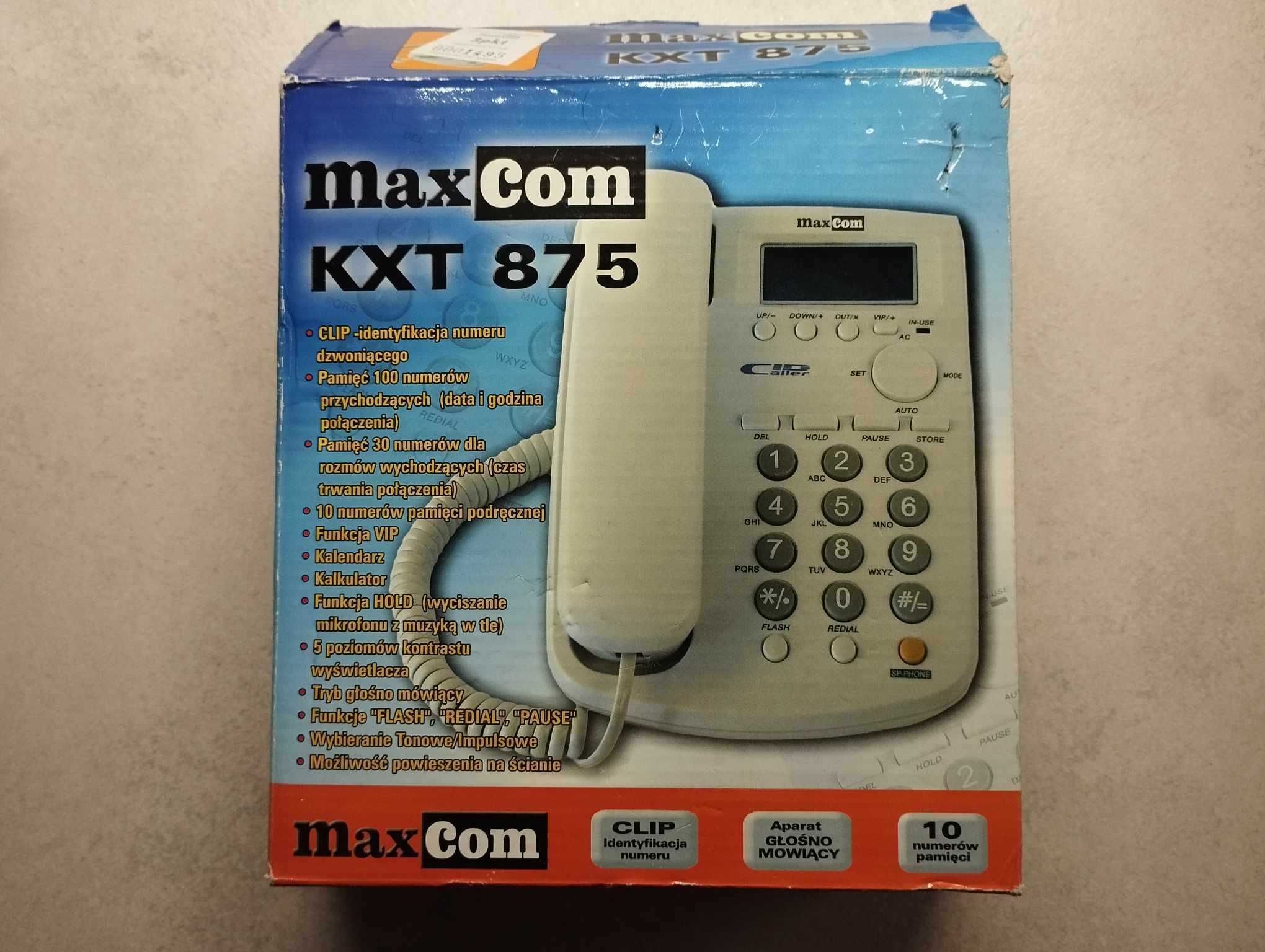 Telefon stacjonarny Maxcom KXT 875
