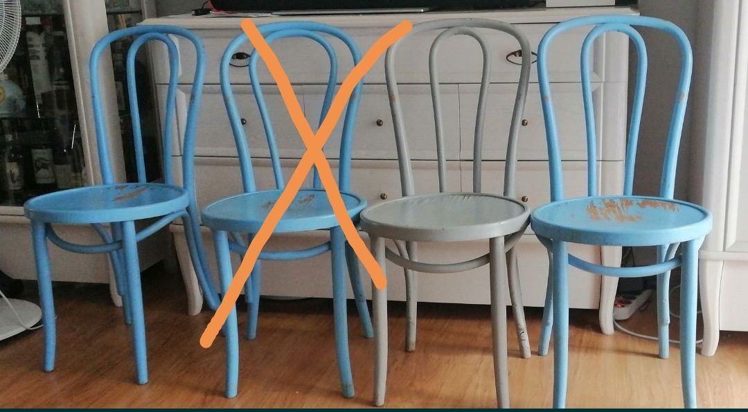 Krzesła gięte, thonet WŁASNA ARANŻACJA