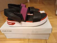Buty sandały Geox nr 39  skórzane różowe stan bardzo dobry