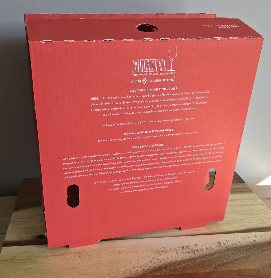 Oryginalny zestaw kieliszków do wina Riedel Heart to Heart Cabernet
