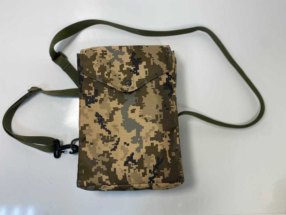 Підсумки - сумки для протигазів. Є мультикам, олива, піксель, чорні.