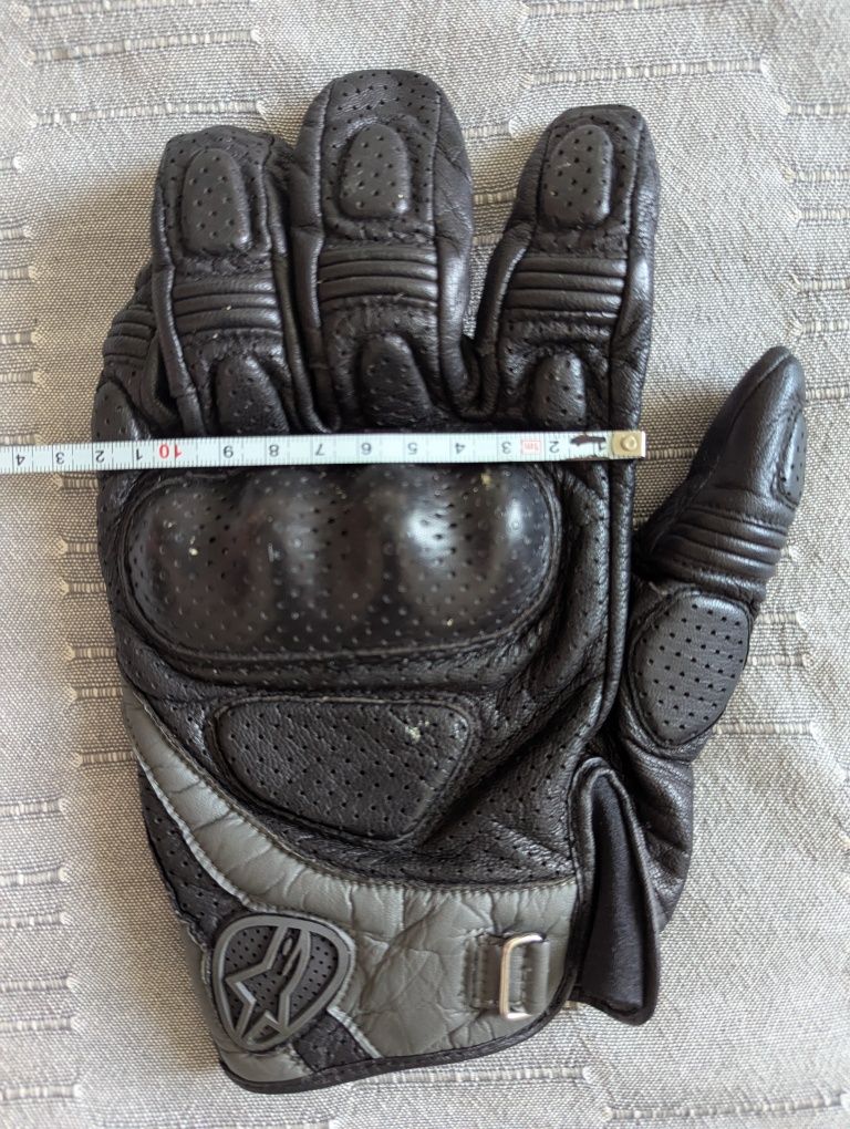 Мотоперчатки  летние Alpinestars MUSTANG Black-Dark Grey. р11 3XL